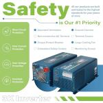 3000W Pure Sine Wave Inverter Charger with LCD Display