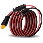 COMeap Solar Panel Cable for Ecoflow Anker SOLIX 12AWG, 10FT/3M Compatible with MC-4 to XT60 Plug Solar Panel Connector Adapter Extension for Portable Power Station Solar Generator RV