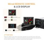 Jecatiy 2000 Watt Pure Sine Wave Power Inverter DC 12V to 110V/120V AC Converter with 2 AC,18W USB, and 30W Type-C Charging Ports, Car Solar Power Inverters with LCD Display for Home RV Truck