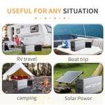 Jecatiy 2000 Watt Pure Sine Wave Power Inverter DC 12V to 110V/120V AC Converter with 2 AC,18W USB, and 30W Type-C Charging Ports, Car Solar Power Inverters with LCD Display for Home RV Truck