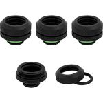 Corsair Hydro X Series XF Hardline 14mm OD Fitting Four Pack — Black