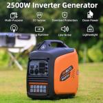 2500W Portable Inverter Generator for Camping & Home