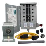 Connecticut Electric EmerGen Transfer Switch, 30 Amp 10-Circuit, 10 ft Cord, 7,500 W — Service Kit w/ 2 Extra Rocker Switches