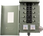 Connecticut Electric EmerGen Transfer Switch, 30 Amp 10-Circuit, 10 ft Cord, 7,500 W — Service Kit w/ 2 Extra Rocker Switches