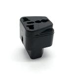 ALINNA UPS IEC C14 to Universal Female US EU UK AU C13 &1 (2in1) Adapter Power Plug/Socket(2 Pack)