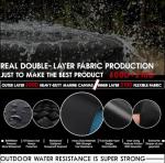 GEHENG Runtime Generator Cover, 100% Waterproof Generator Cover, Double Layer Design, All Weather Use, Extra Heavy Duty 600D Water Resistant Polyester Tarp, 32"x24"x24", Tear-resistant, black.