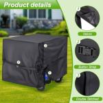 DVBB Outdoor Generator Covers Waterproof Heavy Duty 900D Oxford Portable Generator Cover Universal for 5500-15000 Watt Portable Generators (Black,38x28x30 in)