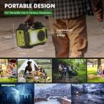 Solar Generator - Portable Power Station,Generators for Home Use,Portable Battery Generator with Solar Panel for Outdoors Camping Travel Emergency