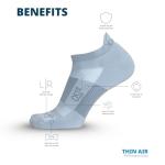OS1st TA4 Thin Air Running Socks (1 Pair) with special skin-thin design maximizing air-flow to prevent overheating and keep feet cool and dry