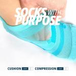 OS1st TA4 Thin Air Running Socks (1 Pair) with special skin-thin design maximizing air-flow to prevent overheating and keep feet cool and dry