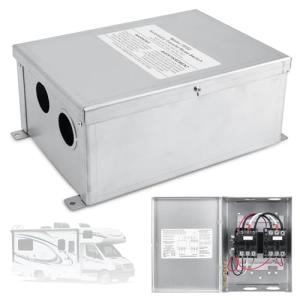 50 Amp Automatic Transfer Switch for RV,Speedboats,Travel Trailer,Camper Van,120V Generator Transfer Switch for Inverter/Shore Power/Generators