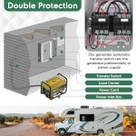 50 Amp Automatic Transfer Switch for RV,Speedboats,Travel Trailer,Camper Van,120V Generator Transfer Switch for Inverter/Shore Power/Generators