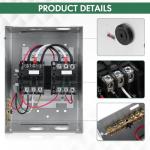 50 Amp Automatic Transfer Switch for RV,Speedboats,Travel Trailer,Camper Van,120V Generator Transfer Switch for Inverter/Shore Power/Generators