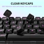 Einperr Wireless Mechanical Keyboard, 65% Hot Swappable Custom Keyboard with RGB Backlit, Pre-lubed Lulu Switches,2.4GHz/USB-C/BT5.0 Mechanical Gaming Keyboards