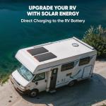 Jackery SolarSaga 100 Prime Bifacial DIY Solar Panel, 100W Portable Solar Charger, Featuring 25% Conversion Efficiency, IP68 Waterproof Solar Generator - Vans, Roofs, Balconies, RV, Off-Grid Cabins.