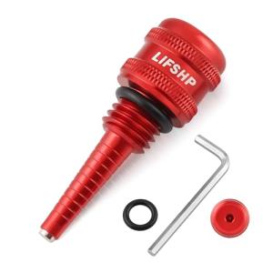 LIFSHP Aluminum Alloy Magnetic Oil Dipstick, for Inverter Generator Wen 55201 Predator 212cc 196cc Yamaha Coleman Westinghouse Champion Ai Power Gener-Red