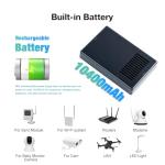 Mini DC UPS Battery Backup Uninterruptible Power Supply 5V/9V/12V/15V/24V Output for Router, Modem, POE Devices, Security Camera, Raspberry Pi