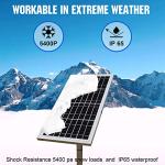 ECO-WORTHY 10W Solar Panel Battery Charger Portable for Charging 12V Battery or Vehicle Gate Opener,Electrical Fence Chicken Coop Lawn Tractor Boat