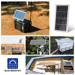 ECO-WORTHY 10W Solar Panel Battery Charger Portable for Charging 12V Battery or Vehicle Gate Opener,Electrical Fence Chicken Coop Lawn Tractor Boat