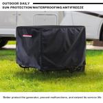 【2025 New Upgrade】TENTVIA Universal Generator Cover 26x20x20 Inches,600D Heavy-Duty Oxford Fabric,Dustproof and Waterproof Protection for Generators, Suitable for Most 3000-5000W Generators.black