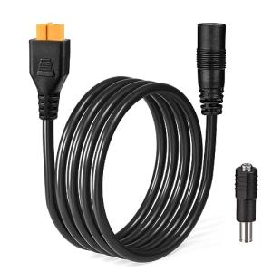 XT60 to DC 8mm Adapter Cable,14AWG XT60 Female to DC 7909 Female Solar Panel Cable Compatible for Portable Power Station Solar Generator and Solar Panel(10FT)