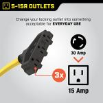 Champion 25-Foot 30-Amp Generator Extension Cord