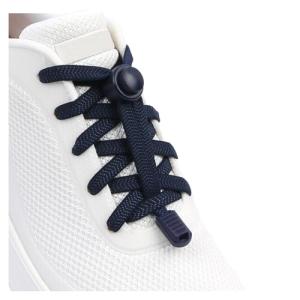 ZHENTOR Elastic No Tie Shoelaces - Tieless Elastic Shoe Laces for Kids and Adult Sneakers, One Size Fits All (navy blue)