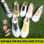 ZHENTOR Elastic No Tie Shoelaces - Tieless Elastic Shoe Laces for Kids and Adult Sneakers, One Size Fits All (navy blue)