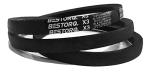 BESTORQ A43 or 4L450 V-Belt, Classic Wrapped Rubber X3 V-Belt, Black, 45" Outside Circumference x .51" Width x .34" Height, Pack of 10