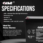 Casil CA1240 12V 4Ah Alarm Battery
