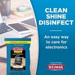 Weiman Disinfecting Electronic Wipes - Safely Clean Your Screen, Laptop, Computer, TV, Equipment-Electronic Cleaner Wipes