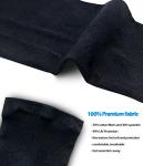 YISEVEN Sports Compression Arm Sleeves Youth Football Basketball Shooting Shooter volleyball Baseball Running Sun protection UV Cooling UPF 50 3/4 Half Long Kids Boy girl - Black 1 Pair