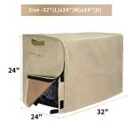 Jorohiker Generator Cover Waterproof 32 x 24 x 24 inch, Heavy Duty Thicken 600D Polyester Universal Generator Cover for Portable Generators 5000-10000 Watt, Black