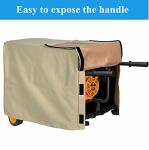 Jorohiker Generator Cover Waterproof 32 x 24 x 24 inch, Heavy Duty Thicken 600D Polyester Universal Generator Cover for Portable Generators 5000-10000 Watt, Black
