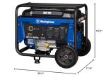Westinghouse 4650 Peak Watt Portable Generator, RV Ready 30A Outlet, Wheel & Handle Kit, Gas Powered, CO Sensor