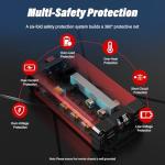 FOVAL 1500W Pure Sine Wave Inverter 12V DC to 110V AC Converter, 3000W Peak Power Inverter with LCD Display and 2 AC Outlets for Home, RV, Truck, and Off-Grid Solar System, Remote Controller