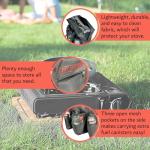 Chef Master Carrying Bag for Camp Stove & Butane Fuel Canister, Travel Camping Bag for Tin Cans, Compatible for Most Portable Camp Stoves & Dual Fuel Stove for Outdoor Trip, Camping Essential 90080