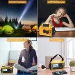 Raynic Emergency Radio, 5000mAh/18500mWh Weather Radio, Solar Hand Crank Radio with AM/FM/SW/NOAA Alert, Cell Phone Charger, Headphone Jack, Flashlight and SOS Siren