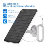 Baaletc 5W Solar Charger for Ring Doorbell, 19.6FT Cable Waterproof Solar Panel for Ring Battery Doorbell Plus/Pro/3/3+/4, Wireless Solar Power Supply, Cable & Adjustable Mount