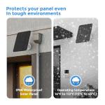 Baaletc 5W Solar Charger for Ring Doorbell, 19.6FT Cable Waterproof Solar Panel for Ring Battery Doorbell Plus/Pro/3/3+/4, Wireless Solar Power Supply, Cable & Adjustable Mount