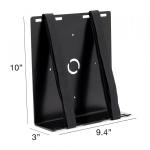 Oeveo Universal Computer Mount UNVM-300 — PC Bracket, UPS Holder, Computer Desk & Wall Mounting Applications | Black Powder Coated Steel | Made in USA — 10H x 3W x 9.4D (1 Pack)