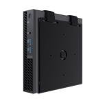 Oeveo Universal Computer Mount UNVM-300 — PC Bracket, UPS Holder, Computer Desk & Wall Mounting Applications | Black Powder Coated Steel | Made in USA — 10H x 3W x 9.4D (1 Pack)