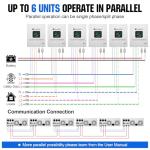 ECO-WORTHY 5KW Off Grid Solar System Complete Kit 12PCS 195W Mono Solar Panel (2340W) +1 * 48V 5KW Off-Grid Inverter + 1 * 51.2V 100Ah Server Rack Whole House Storage LiFePO4 Lithium Battery