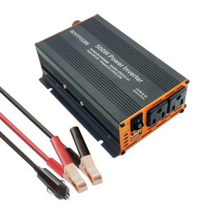 MOVFFGGRM 500W Power Inverter Modified Sine Wave for Vehicles,DC 12V to 110V 120V New Black