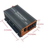 MOVFFGGRM 500W Power Inverter Modified Sine Wave for Vehicles,DC 12V to 110V 120V New Black