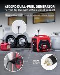 ERAYAK 4500W Dual-Fuel Inverter Generator for Camping