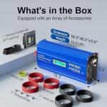 3000 Watt Pure Sine Wave Power Inverter 3000W 12V to 110V 120V AC, 6000W Surge Peak Power for 2 Seconds, UL Fuses, Compatible with Lithium Battery, Car Off-Grid Solar RV Truck Vehicle VOLTWORKS