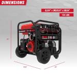 A-iPower 5000-Watt Remote Start Dual Fuel Portable Generator CO Sensor Shutdown, Heavy Duty Generators with 223cc OHV Engine For Jobsite, RV, Home Backup, Emergency(GXS5000RD)