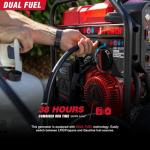 A-iPower 5000-Watt Remote Start Dual Fuel Portable Generator CO Sensor Shutdown, Heavy Duty Generators with 223cc OHV Engine For Jobsite, RV, Home Backup, Emergency(GXS5000RD)