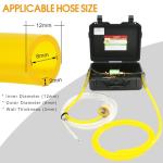 12V Electric Fuel Transfer Pump Set with 30 Gallons/H, Portable Gasoline Transfer Pump Kit with dual power cords/Fuel Pipe/Pulley Lead Pipe & Carrying Case Fit for Vehicles,Boats,Equipment (12V-Set)